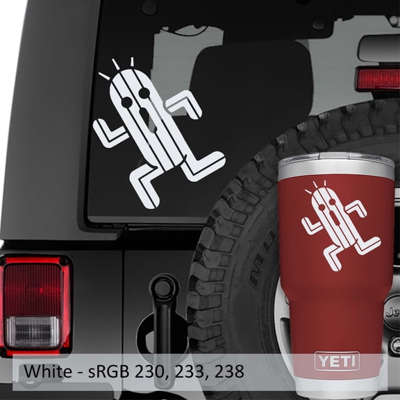Collectible Decals The Cactuar Anime Window Vinyl Decal