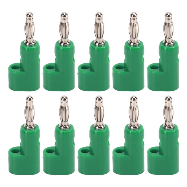 Conectores Tipo Banana Apilables, 10 Uds., 4mm, Conectores Tipo Banana Sin Soldadura Para Accesorios De Seguridad