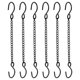 thumbnail image 4 of 6 cadenas colgantes de hierro para macetas, comederos para pájaros, faroles y adornos decorativos. Cadena para macetas colgantes para uso interior y exterior con ganchos., 4 of 7