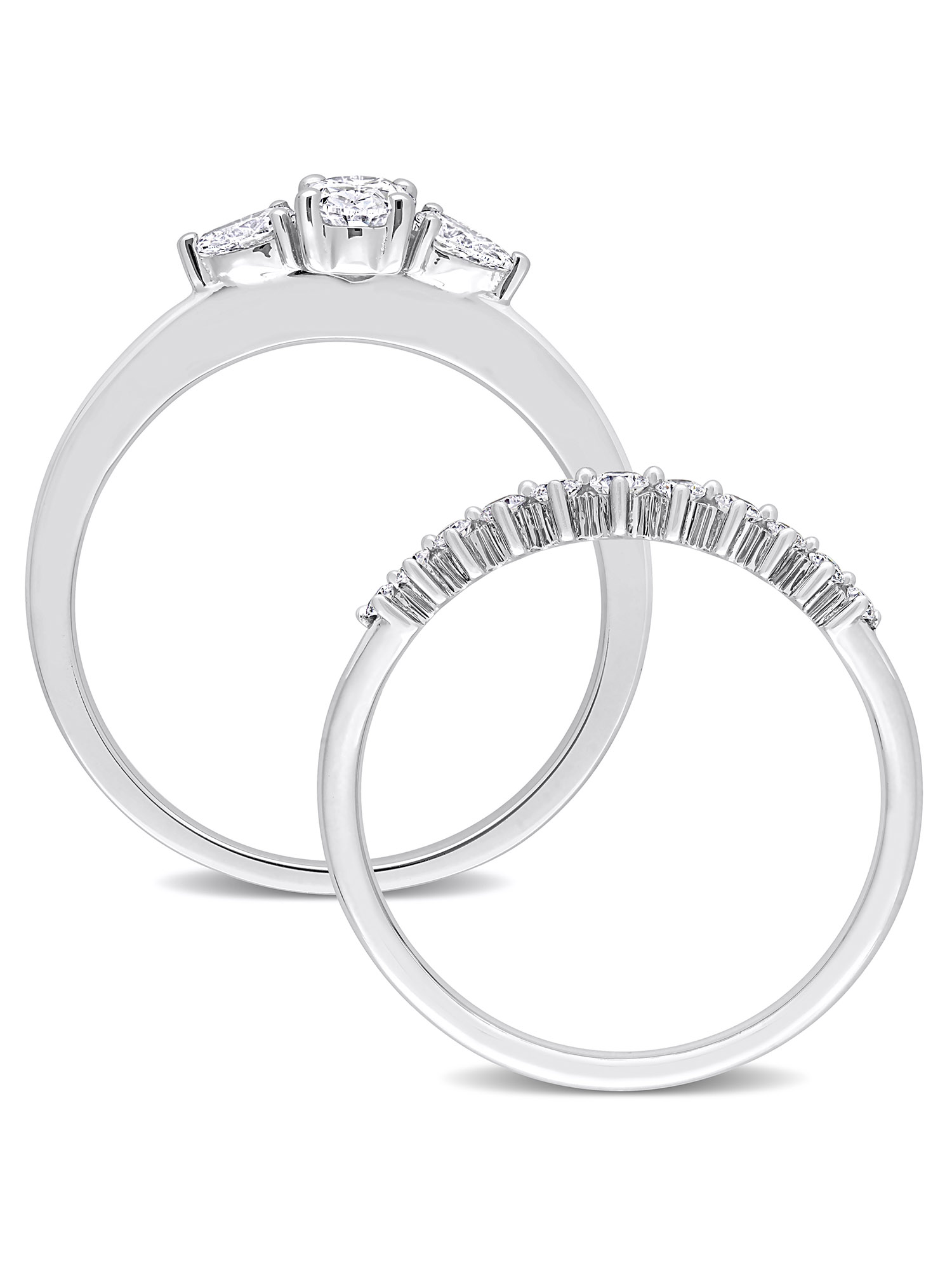 Everly Women's Diamond 14k White Gold Bridal Set
