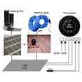 thumbnail image 2 of Amdohai 95-240V Thermostat Intelligent Wi-Fi Programmable Chauffage Électrique Thermostat Contrôleur de Température Commande Vocale par Application Rétroéclairage LCD Chauffage Électrique Thermorégulateur Compatible avec Echo Home Tm, 2 of 7