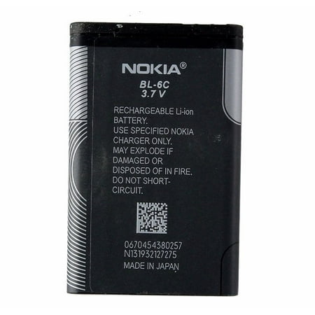 OEM Nokia BL-6c 1070mAh Replacement Battery for Nokia Devices (Refurbished)