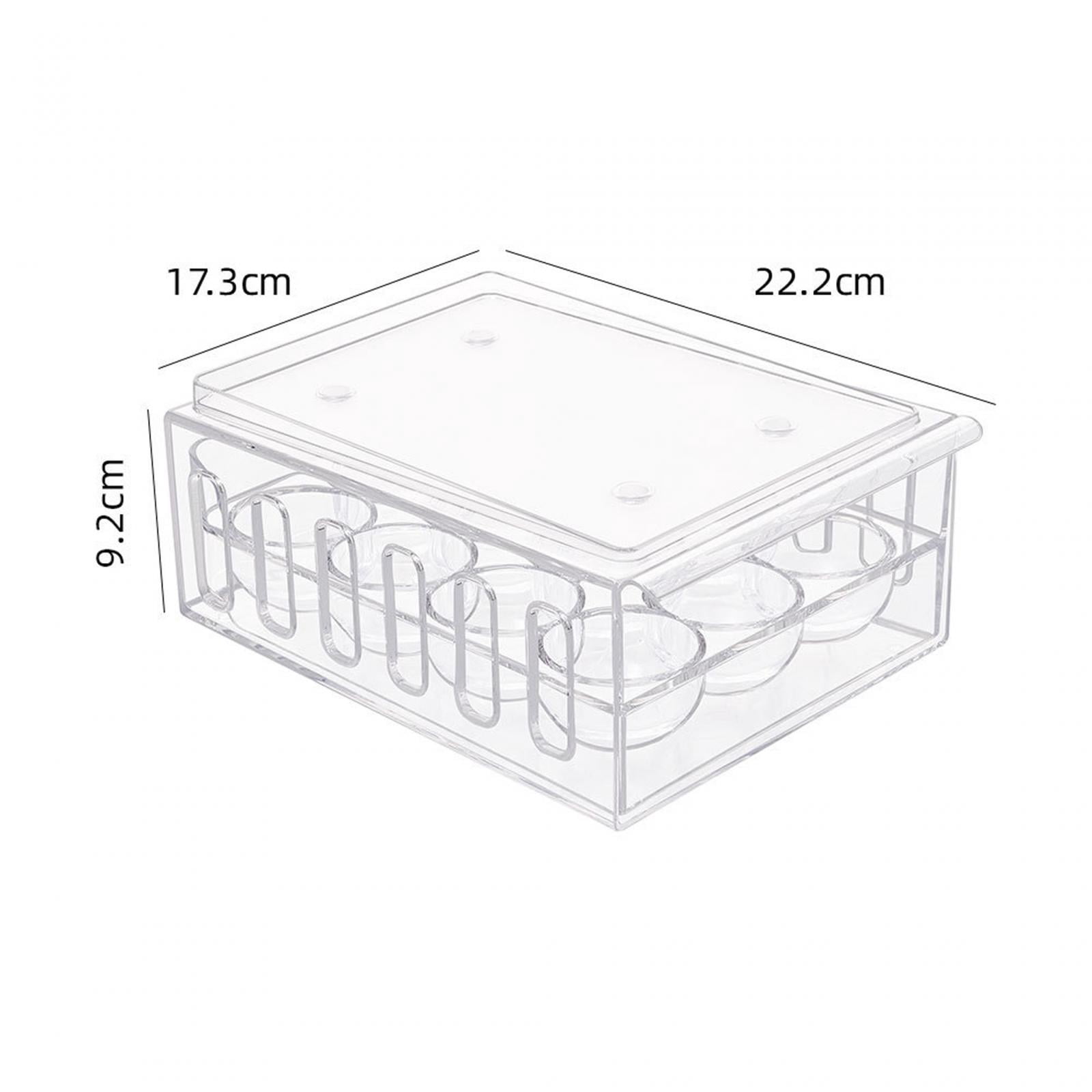 Nishiyuenyi Egg Container Fridge Storage Box Egg Basket Organiser Egg Fresh Storage Box with 12 Grids