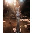 thumbnail image 4 of Paquete de vestidos de fiesta sexys dorados personalizados para mujer, vestidos de noche con cola de pez a la cadera, 4 of 5
