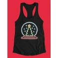 thumbnail image 3 of Christmas Snowball Neon Design Tank Women -Image by Shutterstock, Female Large, 3 of 4