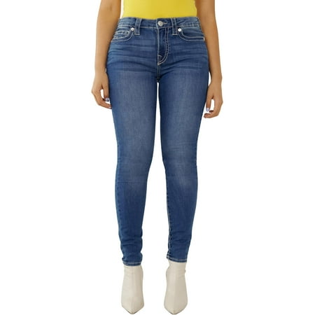 True Religion Womens Jennie Curvy Mid Rise Skinny Jeans