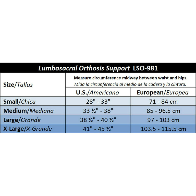 ITA-MED Back Support Lumbosacral Orthosis (Chair Back) Post-Op Belt, XL