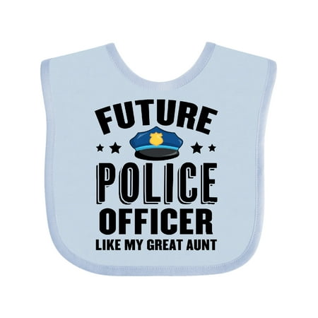 

Inktastic Future Police Officer Like My Great Aunt Gift Baby Boy or Baby Girl Bib