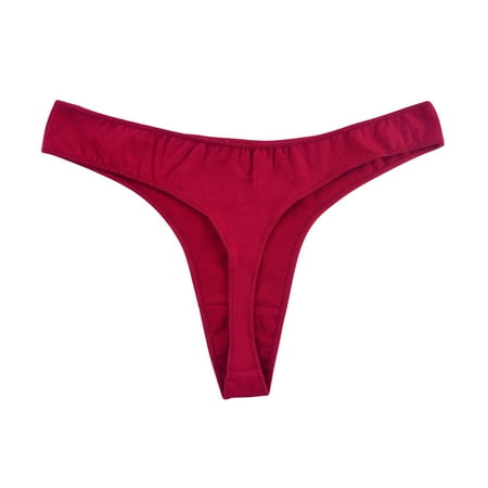 Yuzhih Seamless Thongs for Women No Show Comfortable Underwear Low Rise y Thong Panties Cotton Panty