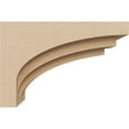 thumbnail image 3 of 3"W x 9"D x 6"H Classic Rockford Rough Cedar Woodgrain TimberThane Corbel, Primed Tan, 3 of 6