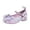 Purple, variant on Gyujnb Girls' Sparkle Sequin Bow Formal Party Shoes Adjustable Strap Comfortable Low Heel Wedding Footwear, Closed Toe,6-7 Years