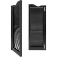 thumbnail image 5 of Minimalist Half-Waist Door Swinging Half Door Revolving Door Bi-Fold Cowboy Door Interior Small Doors Kitchen Partition Door Wooden Cafe Door (Black), 5 of 9