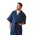 thumbnail image 1 of Bata Baño Plus Absorbente Tamaño Estándar Azul Marino Algodón Concord, 1 of 2