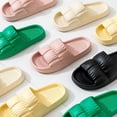 thumbnail image 5 of Women Platform Cloud Slippers Bathroom Home Slippers Non-slip Flip Flops Sandals Couples Fashion Soft Sole EVA Indoor Slides, 5 of 10