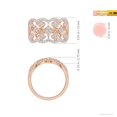 thumbnail image 4 of ANGARA Lab Grown Diamond Garl& Anniversary Ring for Women in 14K Rose Gold (Size-1.3mm| Color-F-G| Clarity-VS) | April Birthstone, Anniversary Jewelry Gift for Women | Lab-Grown Diamond Ring, 4 of 6