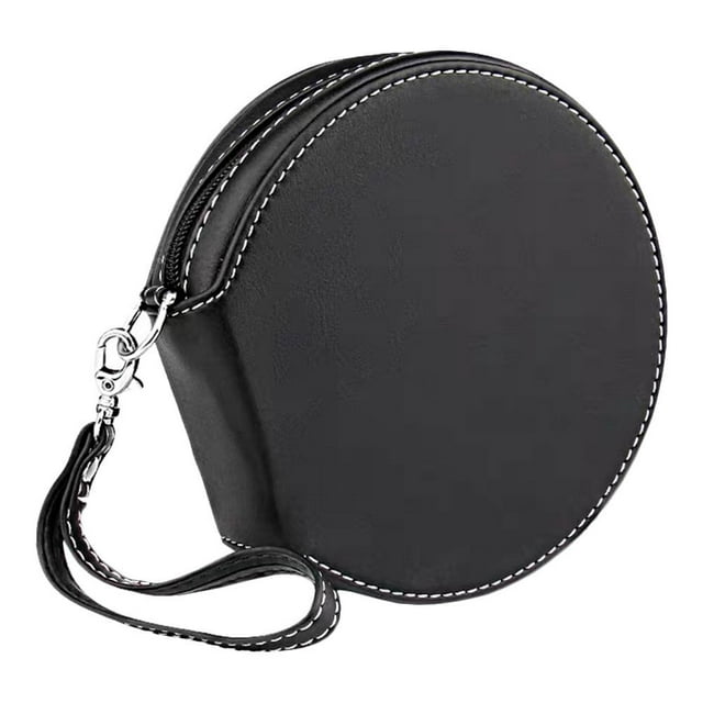 1 Pce Sac de Rangement pour CD de Voiture Sac pour CD de Voiture Pochette de Rangement pour CD Portable à Fermeture Éclair (Noir)