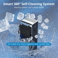 thumbnail image 5 of Hetoy Commercial Ice Machine – 350LBS/Day Stainless Steel Ice Maker with 200LBS Storage, Self-Cleaning Mode, Adjustable Ice Thickness, Fast Ice Production in 5-15 Minutes, 5 of 8