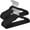 Black hanger, variant on Flocking Non-Slip Clothes Hangers, Suit Hangers with Shoulder Notches, Pants Bar, 360° Swivel Hook, Space-Saving, for Closet