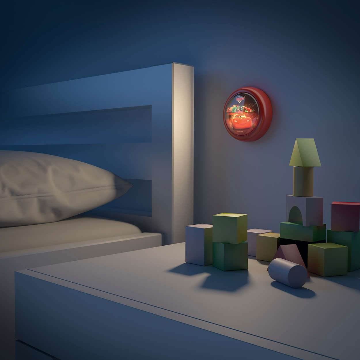 1 Philips Imaginative Lighting Disney Pixar Cars LED Push On & Off Night Light 