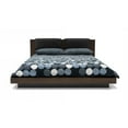 thumbnail image 2 of Noe Col King Size Bed with 2 Nightstands- Black Pillow Headboard- Brown, 2 of 6