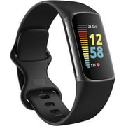 Open Box Fitbit Charge 5 Fitness Tracker FB421BKBK - Black/Graphite