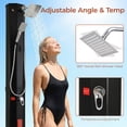thumbnail image 6 of TLSUNNY 7.1FT 9.3 Gallon Solar Heated Shower with Shower Head, Handhold & Foot Tap for Poolside Backyard Beach Spa, 6 of 10