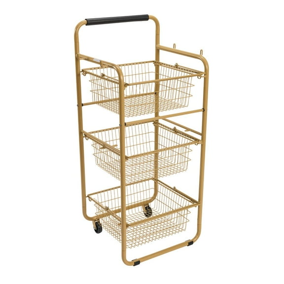 Excellerations Outdoor Storage Cart with Removable Baskets