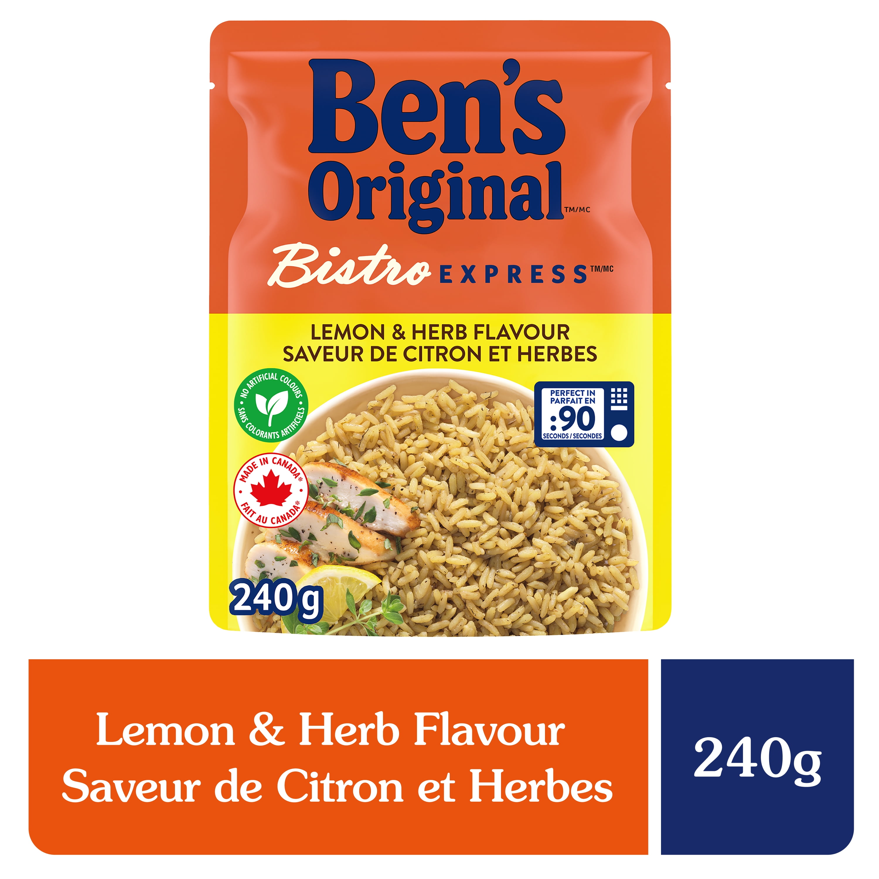 Ben's Original Bistro EXPRESS Lemon and Herb Flavour Rice Side Dish