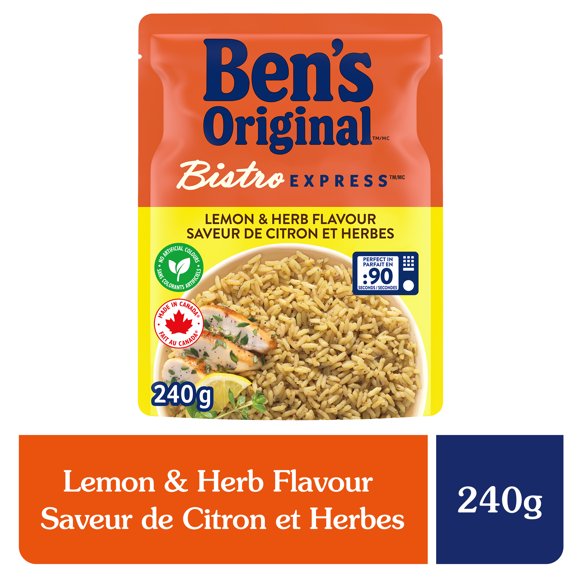 BEN'S ORIGINAL™ BISTRO EXPRESS™ Lemon and Herb Flavour Rice, 240 g