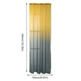 thumbnail image 3 of Curtain,Polyester Curtains Gradient Semi Voile Rod Pocket Curtains For Bedroom And Living Room Gradient Window Drapes Room Darkening Curtains For Living Room, 3 of 4
