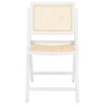 thumbnail image 5 of SAFAVIEH Couture Desiree Modern Cane Solid Folding Dining Chair, White/Natural (Set of 2), 5 of 15
