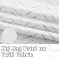 thumbnail image 2 of Blue and White Boho Shower Curtain Herringbone Zig Zag Fabric Shower Curtains for Bathroom Bohemian Farmhouse Modern Arrow Geometric Shower Curtain Set with Hooks Waterproof 72x72 inches, 2 of 6