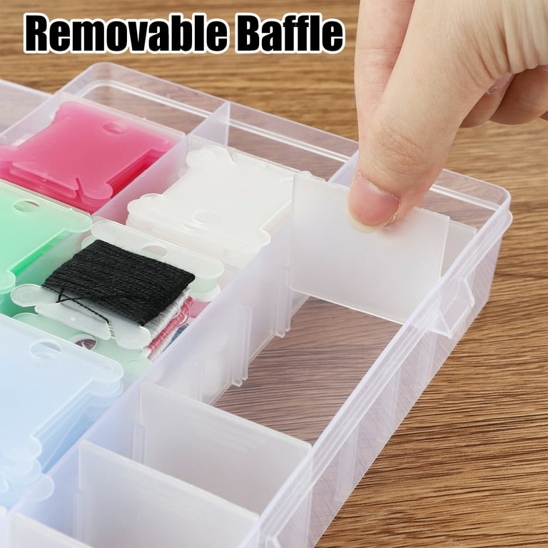 Armscye Plastic Embroidery Floss Organizer Box, Include 150 Pcs Colored  Plastic Embroidery Floss Bobbins with Floss Winder and Stickers for Craft  DIY Embroidery Sewing Storage 
