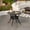 Round(35.43"L×35.43"W×28.35"H), variant on Hzzkey 81.89" L x 41.34" W Oval Cast Aluminum Outdoor Dining Table with 1.88" Umbrella Hole Black