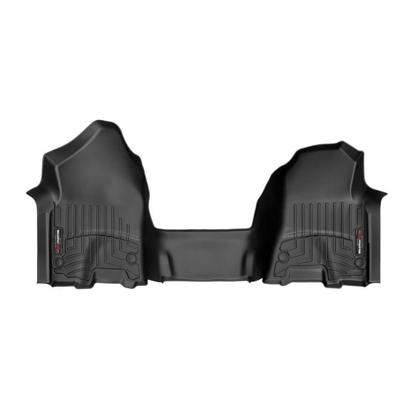 WeatherTech Custom Fit FloorLiners compatible with Ram 1500, Ram Truck 1500 - 1st Row - Over The Hump, Black