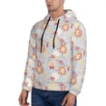 thumbnail image 3 of Fotbe Men's Hoodie with Butterfly Flower Pattern - Kangaroo Pocket Pullover Hooded Sweatshirt, Perfect for Daily Wear, Travel, and Home-Medium, 3 of 7