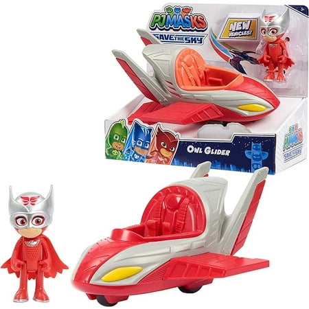 PJ Masks Save the Sky Owl Glider, Kids Toys for Ages 3 Up by Just Play