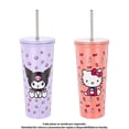 thumbnail image 1 of Vaso Hello Kitty de Doble Pared con Tapa y Popote de Acero Inoxidable de 700 ml., 1 of 4