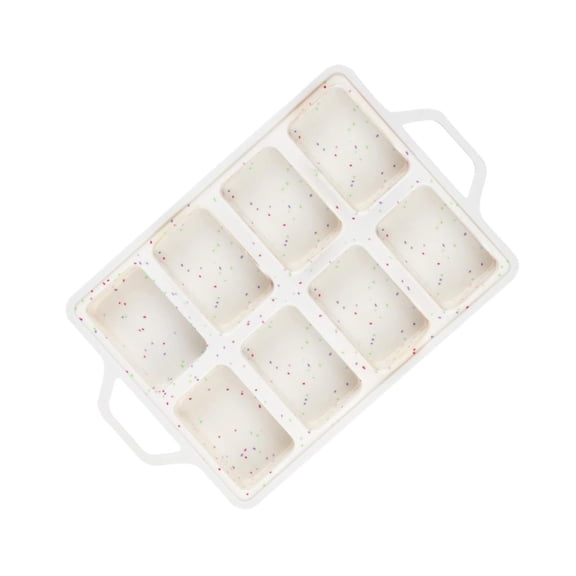 8 Cavity Nonstick Silicone Baking Tray for Muffins and Brownies Meatloaf Pans