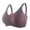 Purple, variant on Dealovy Front Closure Bras for Women Plus Size Full Coverage Zip Adjustable Strap Push up Sport Bras