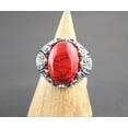 thumbnail image 4 of EOEMY Wholesale Mixed Lots 32Pcs Unisex Jewelry Oval Natural Stone Silver Plated Rings, 4 of 7
