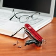 thumbnail image 6 of Victorinox Cyber Tool M Swiss Army Knife 32 Function Swiss Made Pocket Knife With Large Blade, Multiple Bits (Hex, Torx, Philips) and Scissors - Red Transparent, 6 of 6
