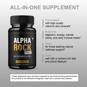 (5 Pack) Alpha Rock Pro Pills, Alpha Rock Performance Supplement (300 Capsules)