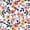 Navy Coral, variant on Erosebridal Cute Daisy Twin Quilt Set, Rainbow Blossom Twin Coverlet Set, Stars Reversible, Sky Daisy, 2-Piece (1 Bedspread and 1 Pillowcase)