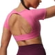 thumbnail image 2 of Aoxjox Tops cortos de manga corta para mujer Clarissa Hollow Back entrenamiento Crop camiseta Top, 2 of 4