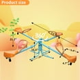 thumbnail image 5 of Kids Spinning Seesaw, 4 Seats Sit and Spin Teeter Totter Outdoor Playground Swivel Equipment for Backyard, 5 of 9