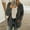 Dark Gray, variant on Up to 50% Off ! Aqestyerly Women Coats On Sale Women Casual Plus Size Plush Sweater Pockets Outerwear Buttons Cardigan Coat