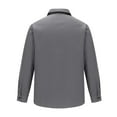 thumbnail image 5 of MuZeFu Long Sleeve Shirts for Men 2xl mens Lapel Button Striped Loose Casual Long Sleeved Shirt, 5 of 6
