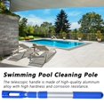 thumbnail image 2 of Professional 17 Inch Anodized Aluminum Telescopic Swimming Pool Pole,Adjustable Expandable Step Up,for Skimmer Nets, Vacuum Heads and Brushes, Strong Grip and Lock,Blue, 2 of 9