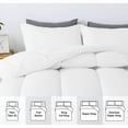 thumbnail image 3 of 1 Piece Luxurious Straight Line Pattern Comforter All Season 800 Threads Count Twin/Twin XL Size - Ultra Soft 550 GSM 100% Egyptian Cotton (Solid White Colour ), 3 of 6